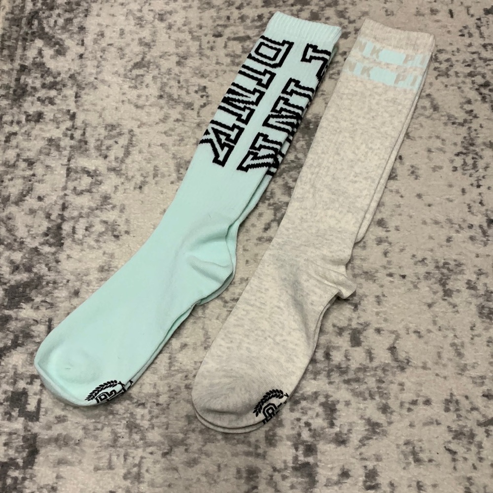 Pink knee high socks